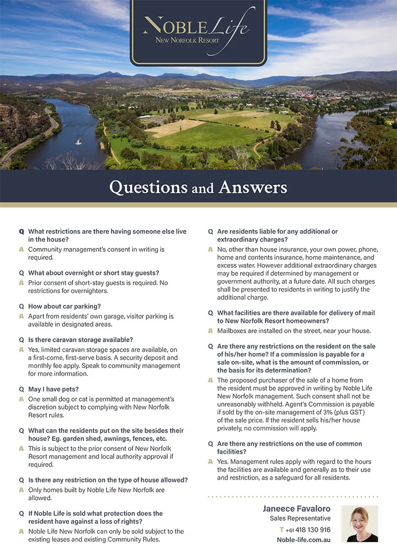 Questions & Answers flyer