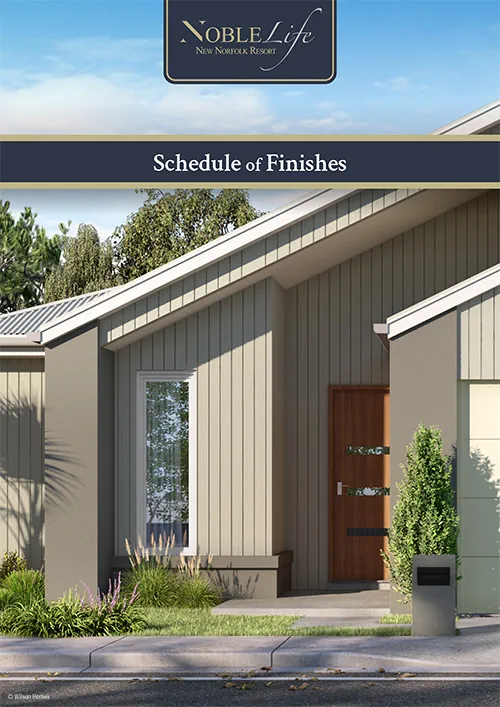 Schedule of Finishes flyer